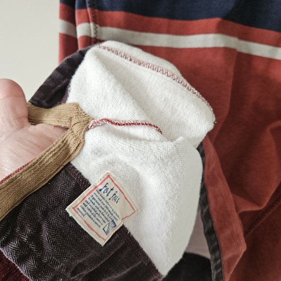 Fat Face Red Washed 100% Cotton Airlie Chest Stripe Sweatshirt - Picture 8 of 16